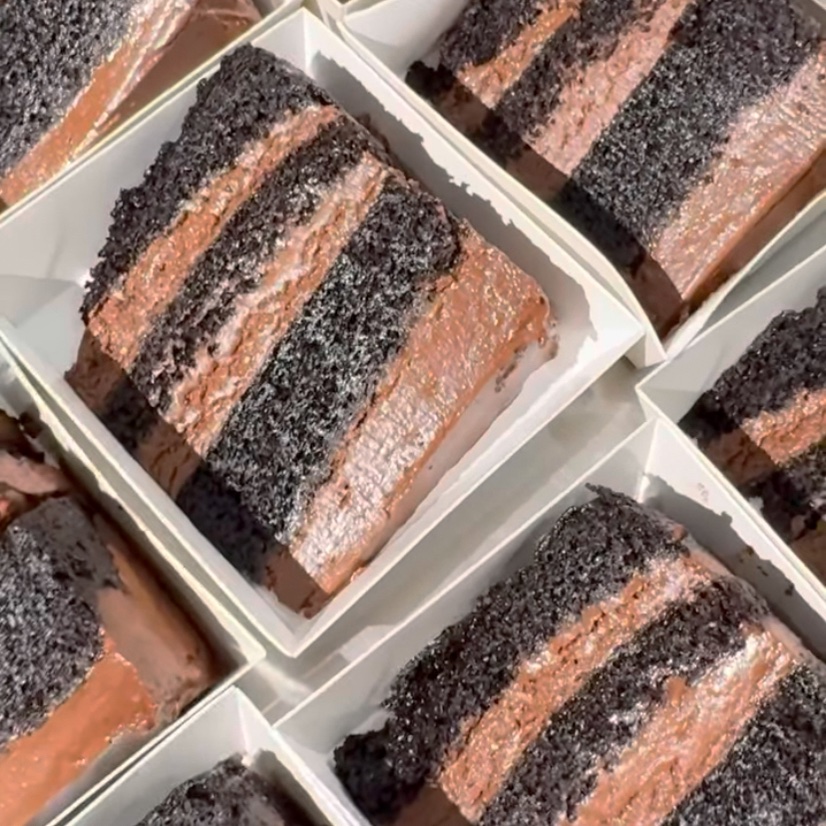 Chocolate Ganache Cake Slice